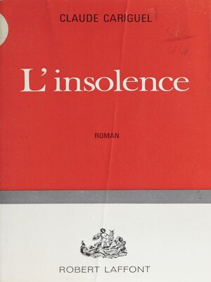 cover image of L'insolence